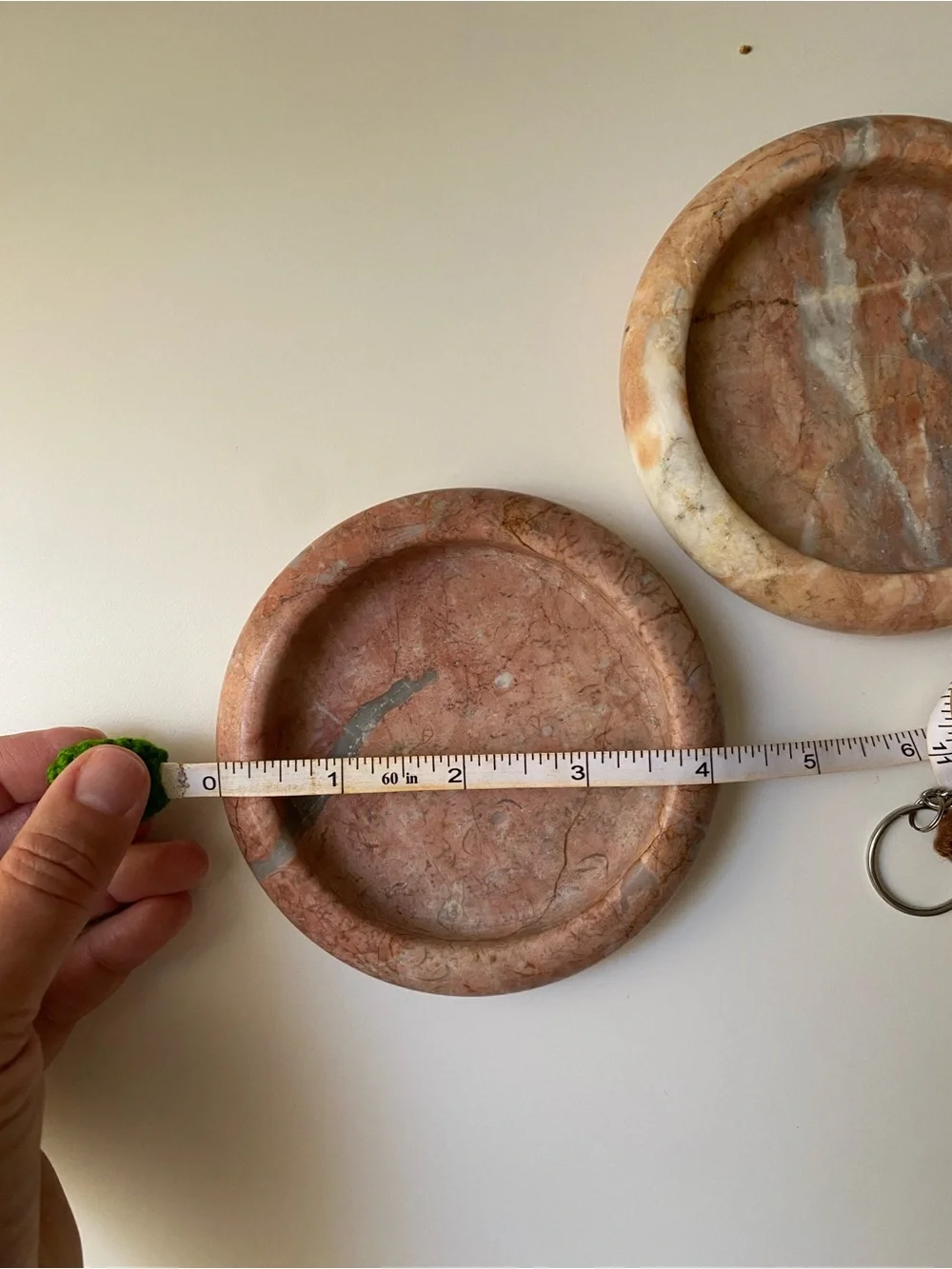 Vintage Marble stone pink coasters